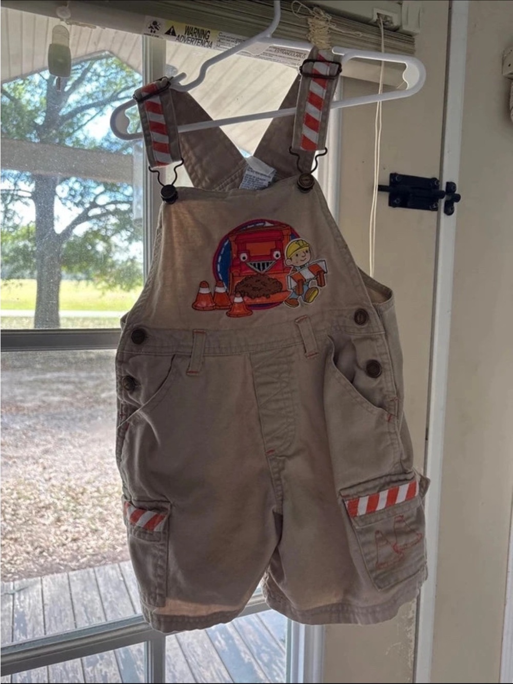 Vintage toddler Bob the Builder construction Short Overalls